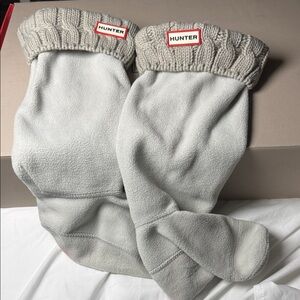 Hunter Light Gray Fleece Boot Liners
